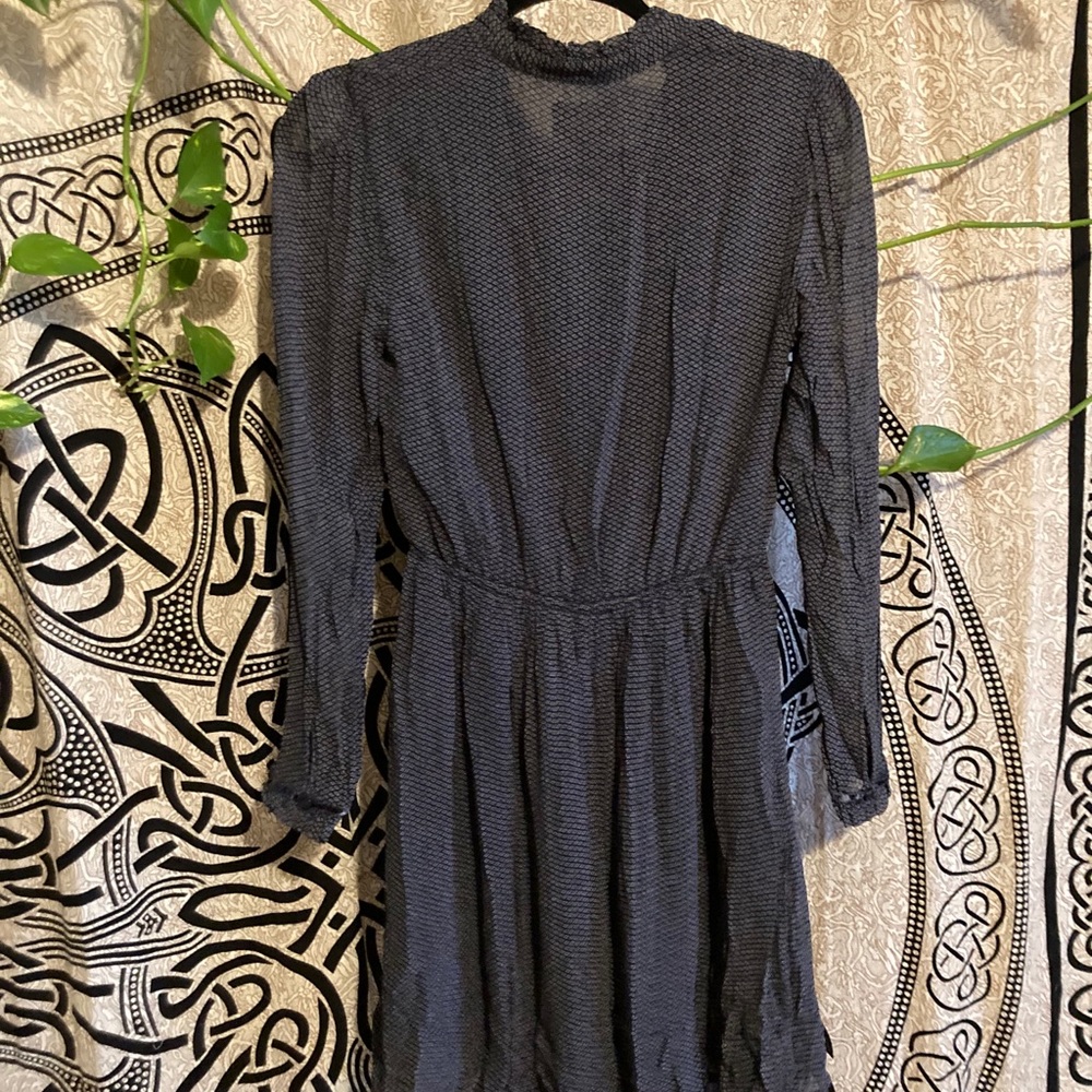 Blue Patterned Ruffled Ralph Lauren Dress Size S - Picture 4 of 6